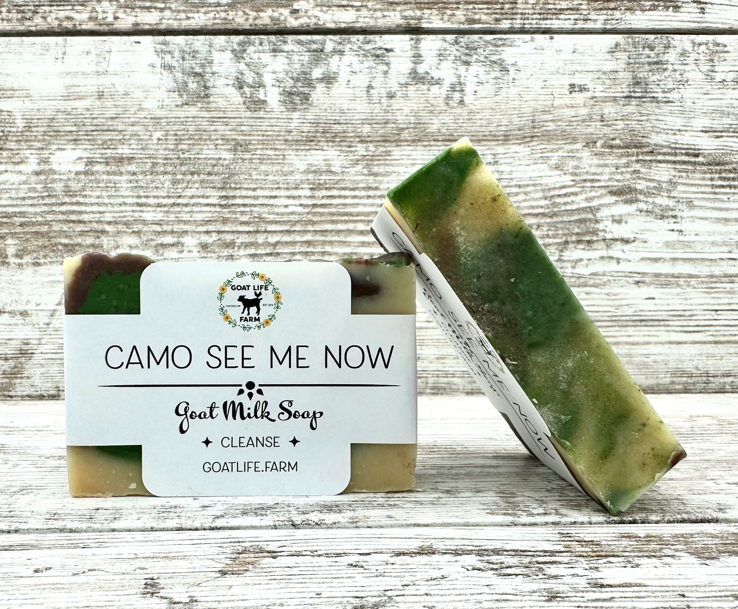 "Camo see me now?" Goat Milk Soap - Sandalwood - One 4oz Bar