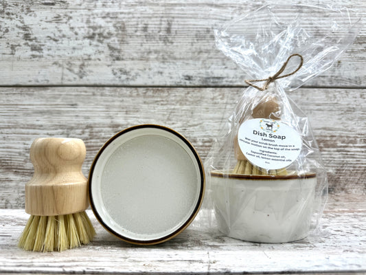 Dish Soap with scrub brush