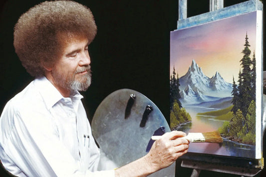Bob Ross inspired painting night on the Farm