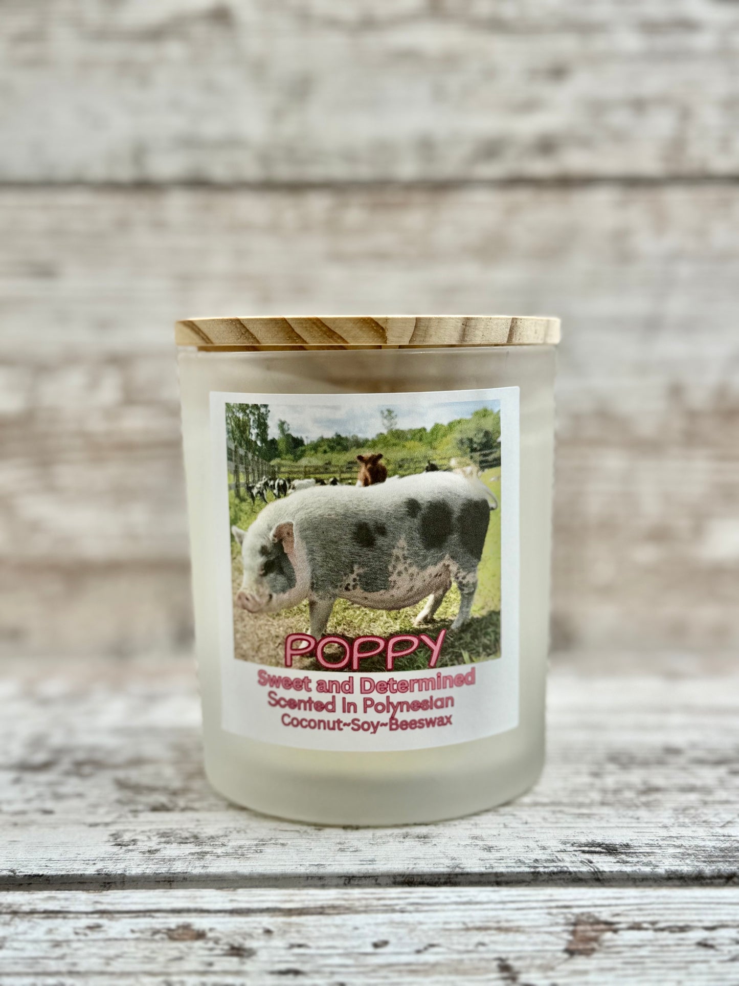 Poppy The Pig Candle
