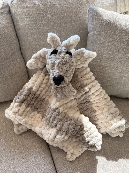 Children’s Chunky knit goat blankie