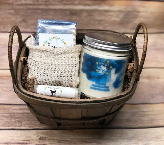 Leleand Blue Gift Basket