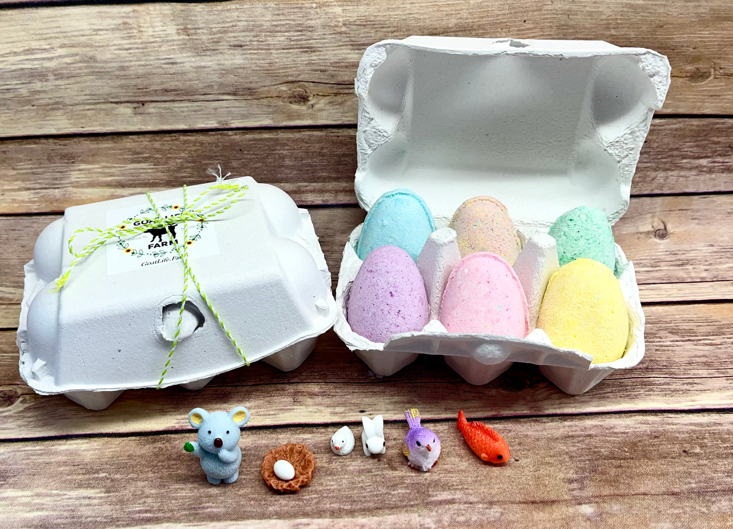 Egg carton of Bath Bombs